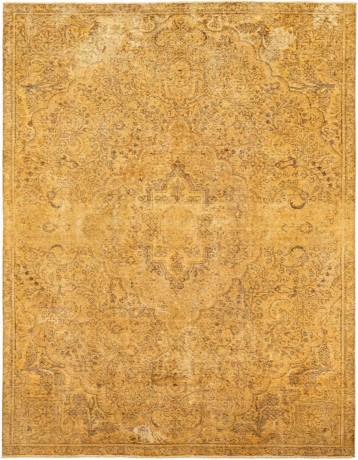 Detail image of 7' 8 x 10' 6 Hand Knotted Ultra Vintage Persian Wool Rug