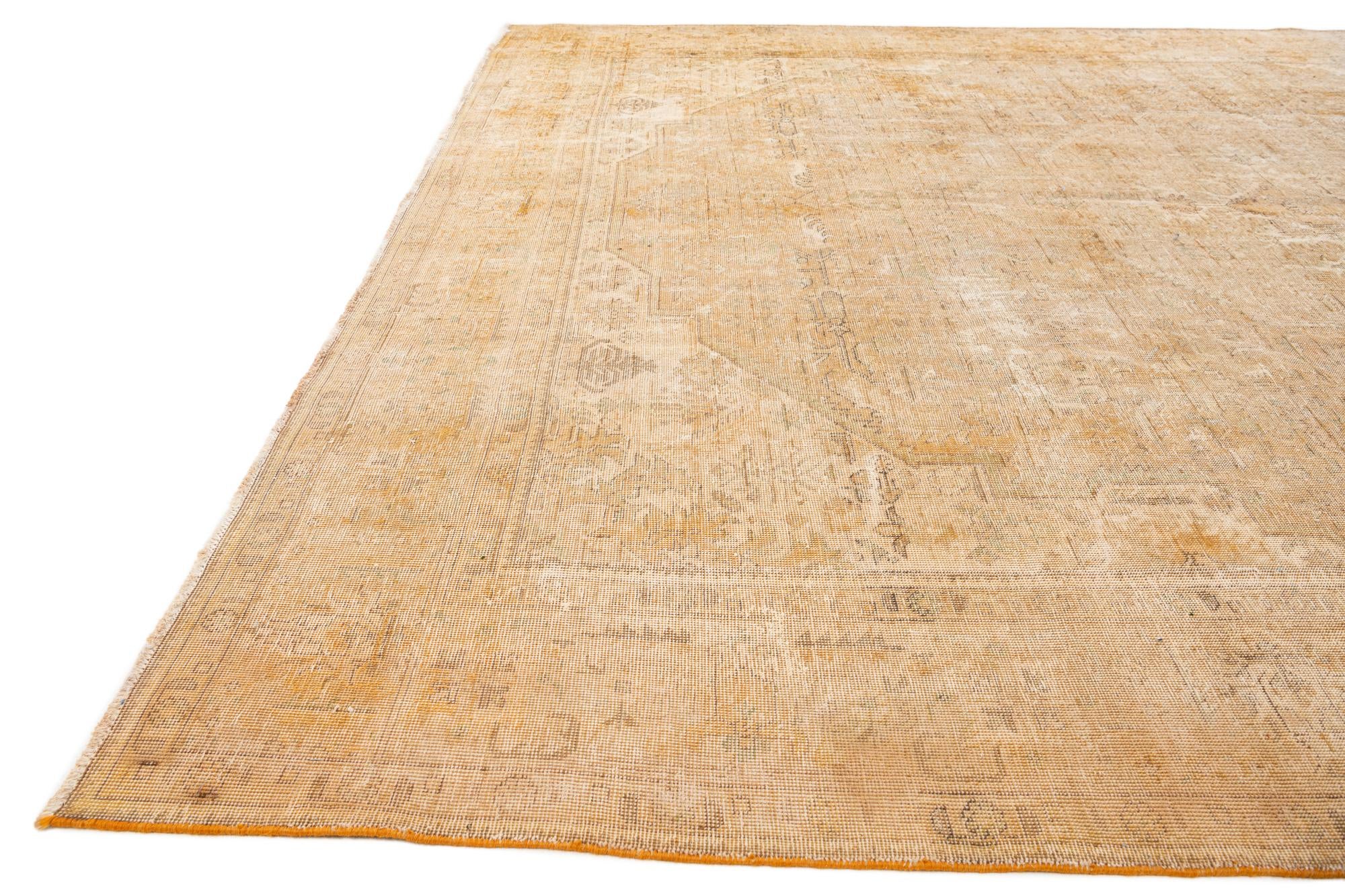 10' x 12' 2 Hand Knotted Ultra Vintage Persian Wool Rug