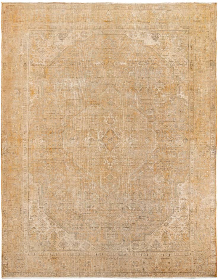 Detail image of 10' x 12' 2 Hand Knotted Ultra Vintage Persian Wool Rug