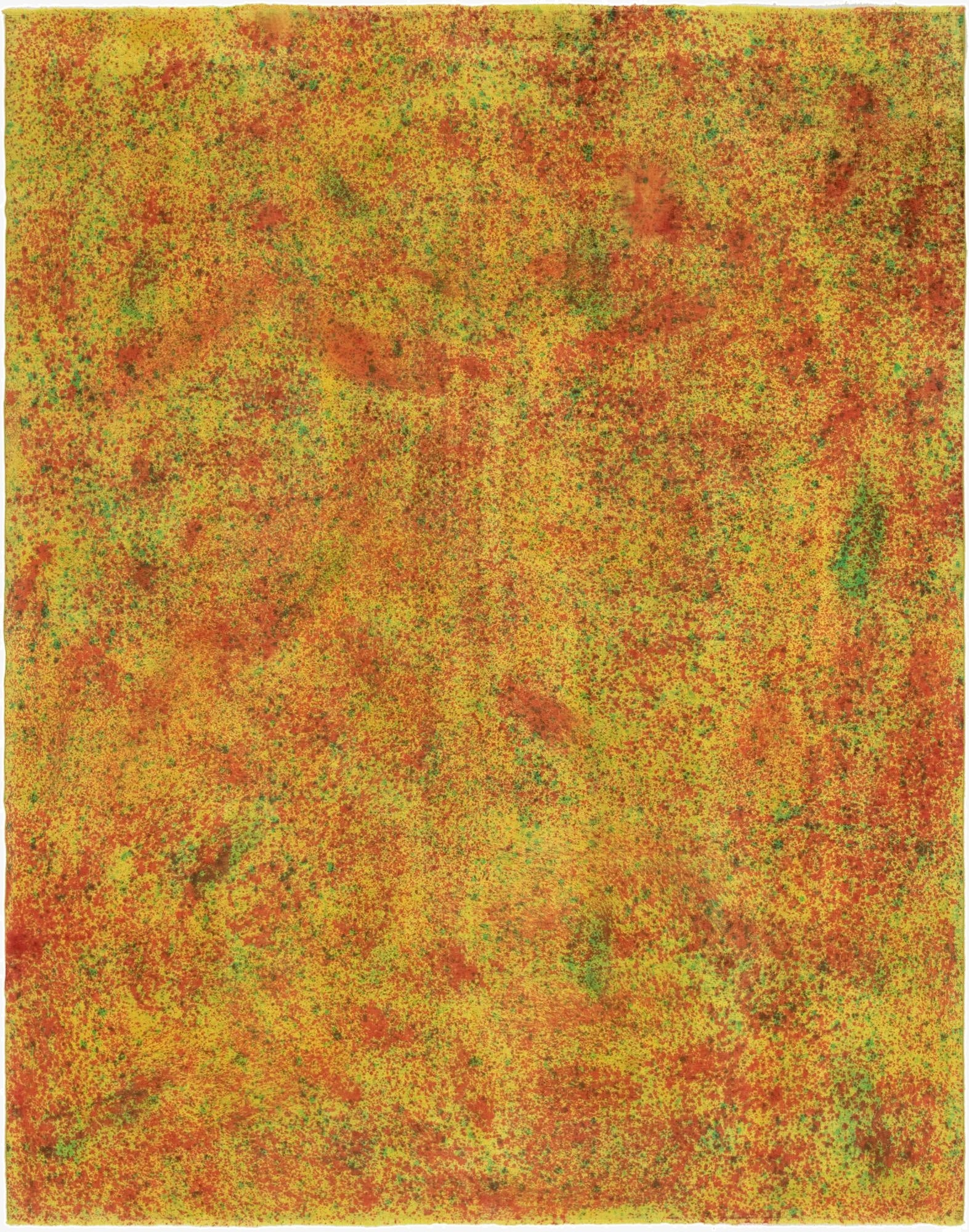 9' x 12' 2  Hand Knotted Ultra Vintage Persian Wool Rug