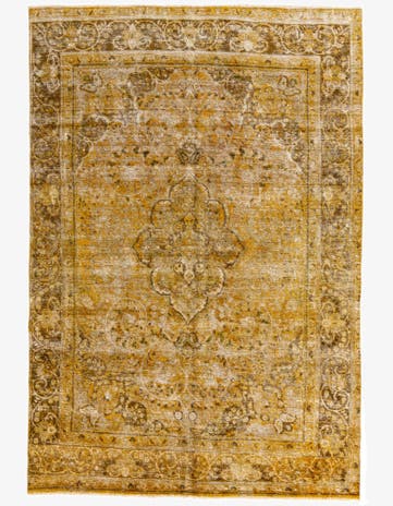 7' 8 x 11' 4 Hand Knotted Ultra Vintage Persian Wool Rug