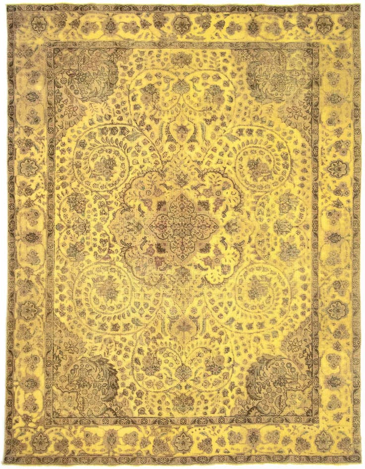 Detail image of 7' 9 x 11' 7 Hand Knotted Vintage Royal Persian Wool Rug