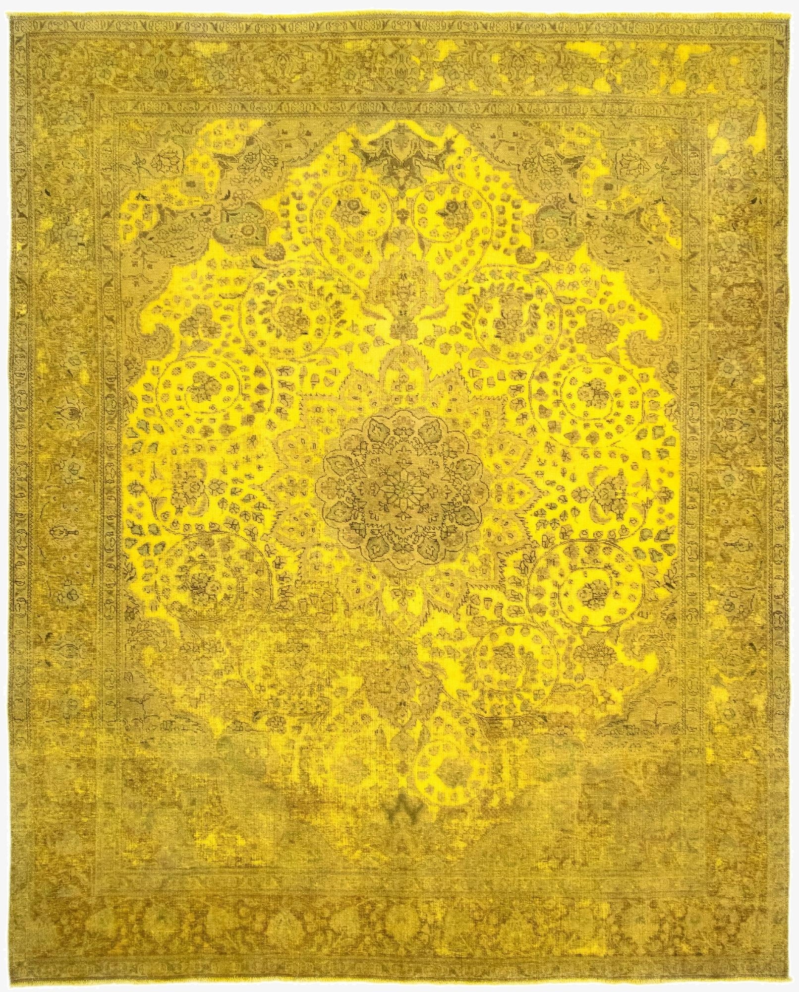 10' x 12' 6 Hand Knotted Vintage Royal Persian Wool Rug