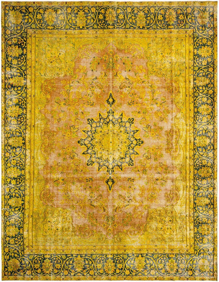 Detail image of 9' 4 x 13' Vintage Wool Rug