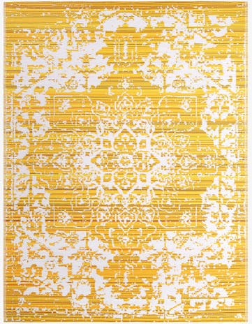 Yellow Easy-Clean Vista Breeze Indoor / Outdoor Rug