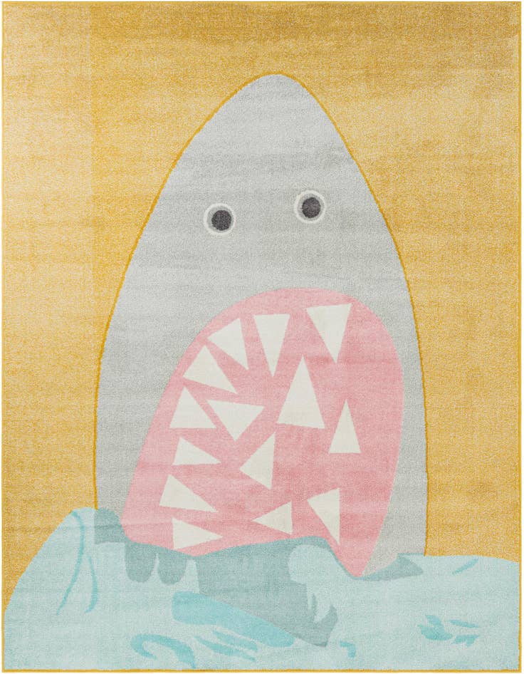 Detail image of 7' 10 x 10' Shark Whimsy Kids Rug