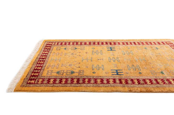 3' 5 x 4' 10 Hand Knotted Ziegler Wool Rug