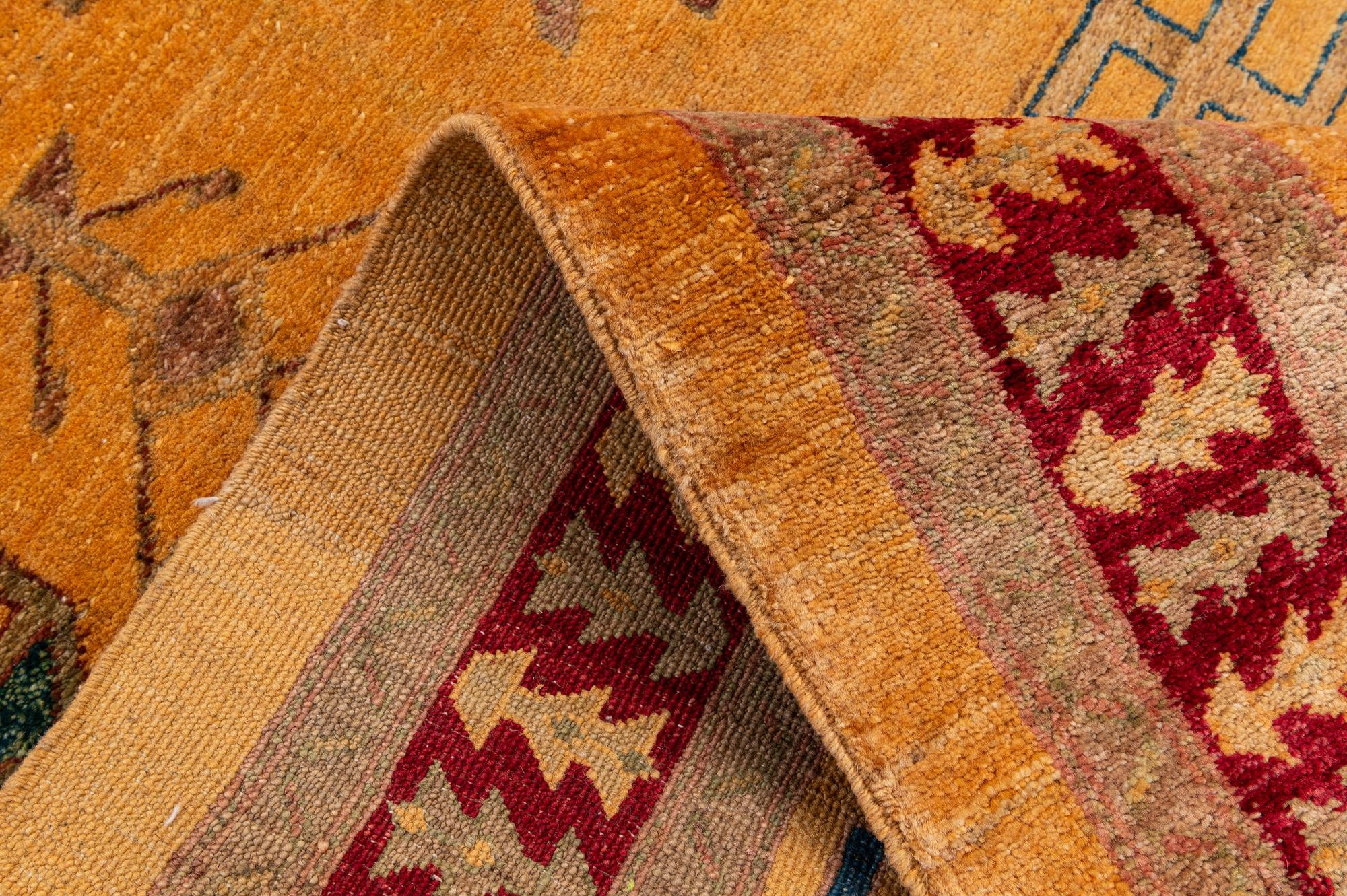 3' 5 x 4' 10 Hand Knotted Ziegler Wool Rug