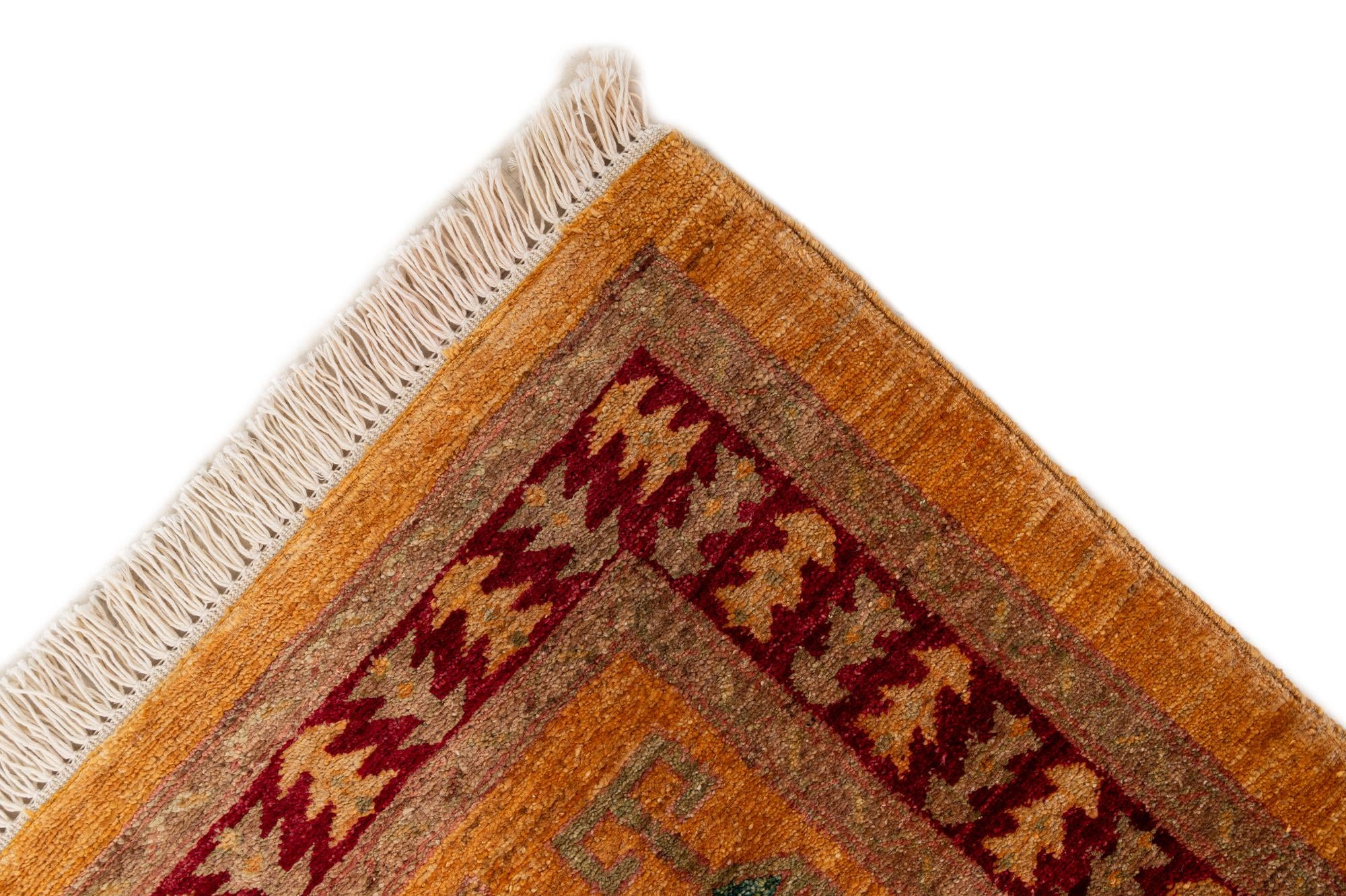 3' 5 x 4' 10 Hand Knotted Ziegler Wool Rug