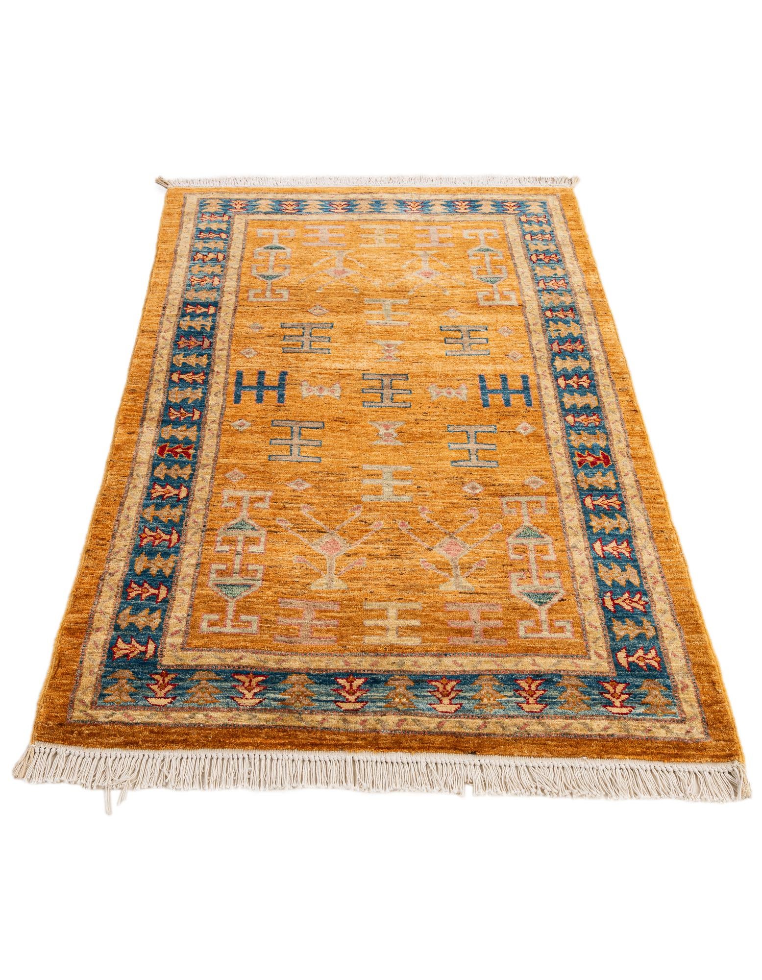 3' 2 x 5' 7 Hand Knotted Ziegler Wool Rug