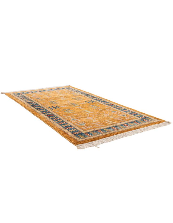 Detail image of 3' 2 x 5' 7 Hand Knotted Ziegler Wool Rug