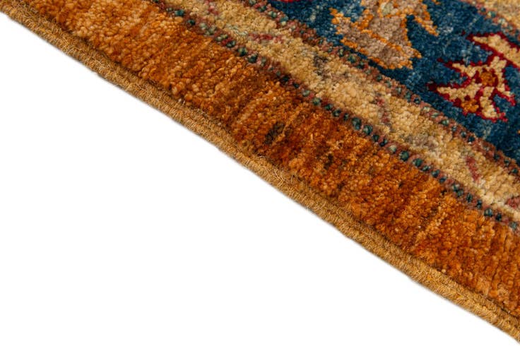 Detail image of 3' 2 x 5' 7 Hand Knotted Ziegler Wool Rug