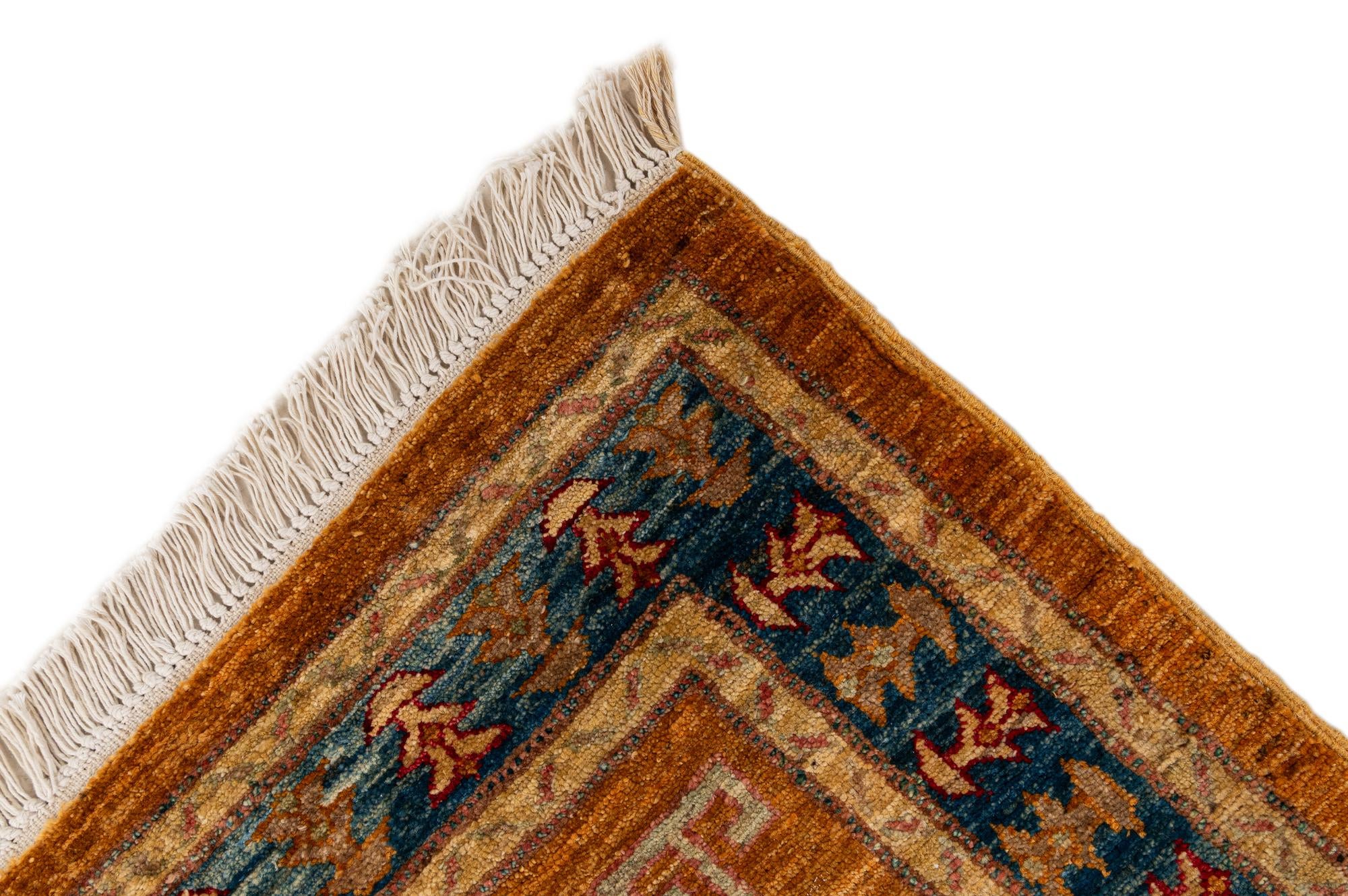3' 2 x 5' 7 Hand Knotted Ziegler Wool Rug