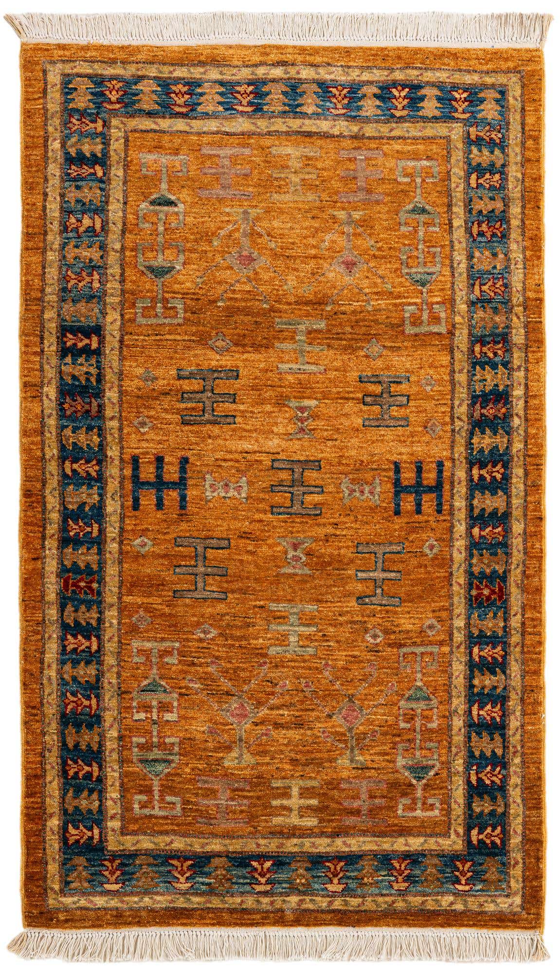3' 2 x 5' 7 Hand Knotted Ziegler Wool Rug