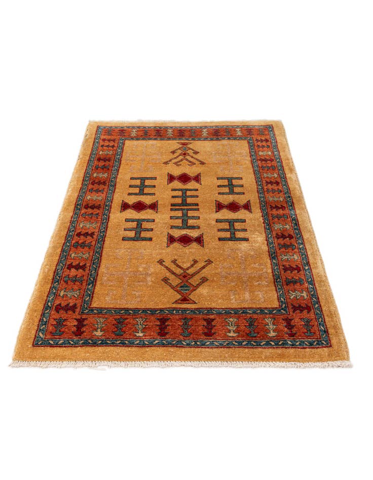 Detail image of 3' 5 x 5' 6 Hand Knotted Ziegler Wool Rug