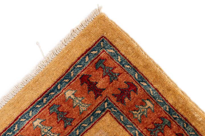 3' 5 x 5' 6 Hand Knotted Ziegler Wool Rug
