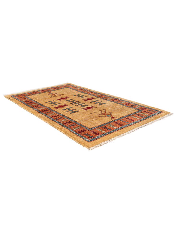 Detail image of 3' 5 x 5' 6 Hand Knotted Ziegler Wool Rug