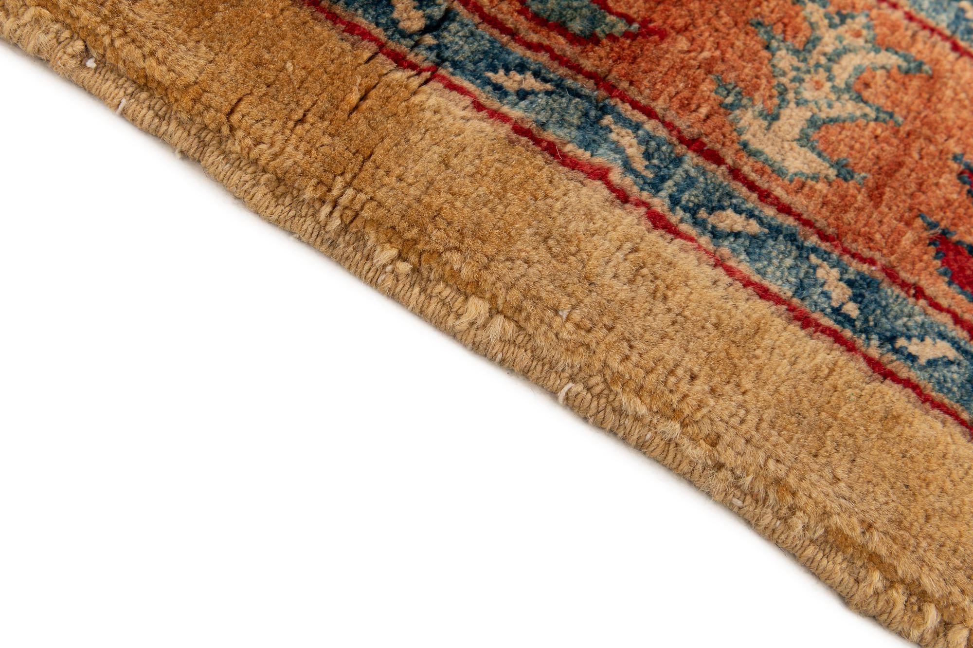 3' 5 x 5' 6 Hand Knotted Ziegler Wool Rug