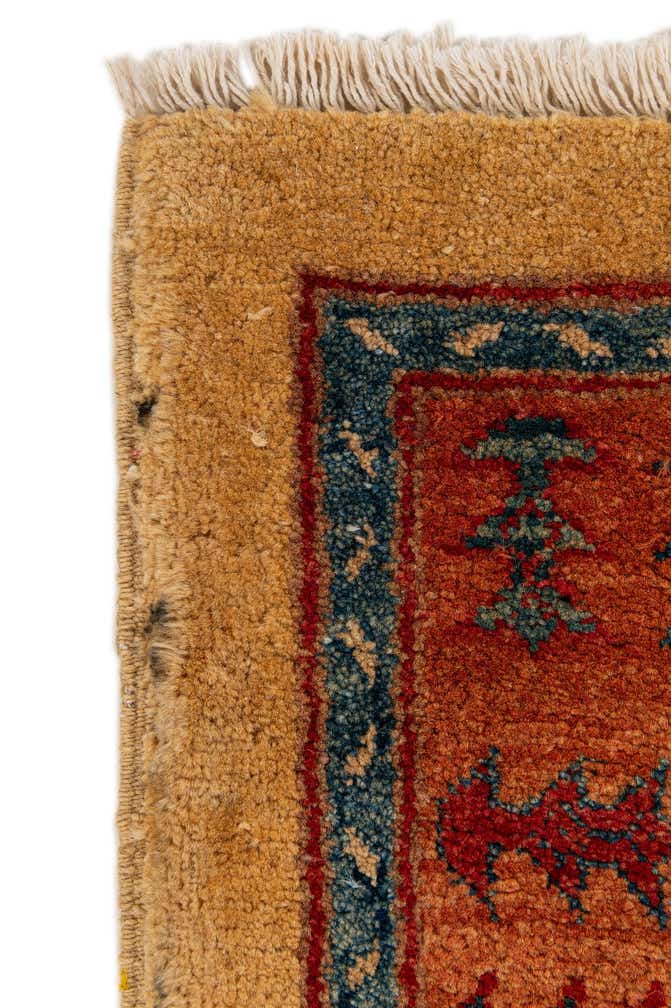 3' 5 x 5' 6 Hand Knotted Ziegler Wool Rug