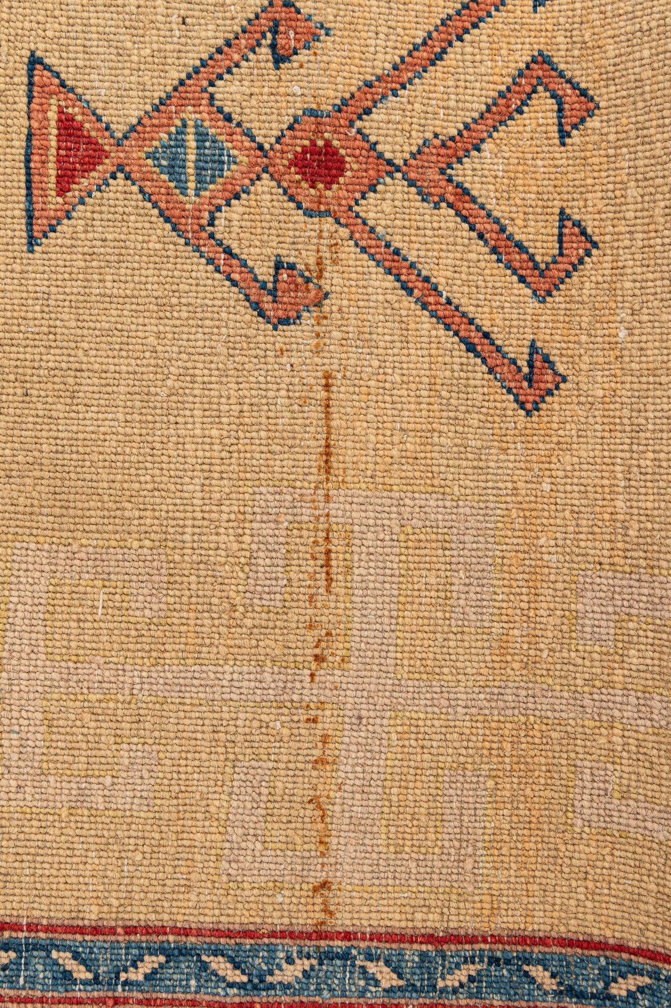 3' 5 x 5' 6 Hand Knotted Ziegler Wool Rug