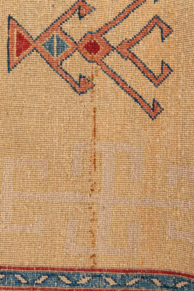 Detail image of 3' 5 x 5' 6 Hand Knotted Ziegler Wool Rug