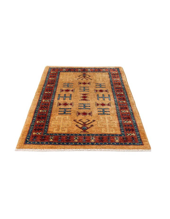 3' 5 x 4' 10 Hand Knotted Ziegler Wool Rug