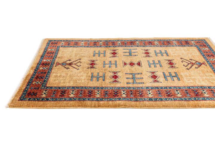 3' 5 x 4' 10 Hand Knotted Ziegler Wool Rug