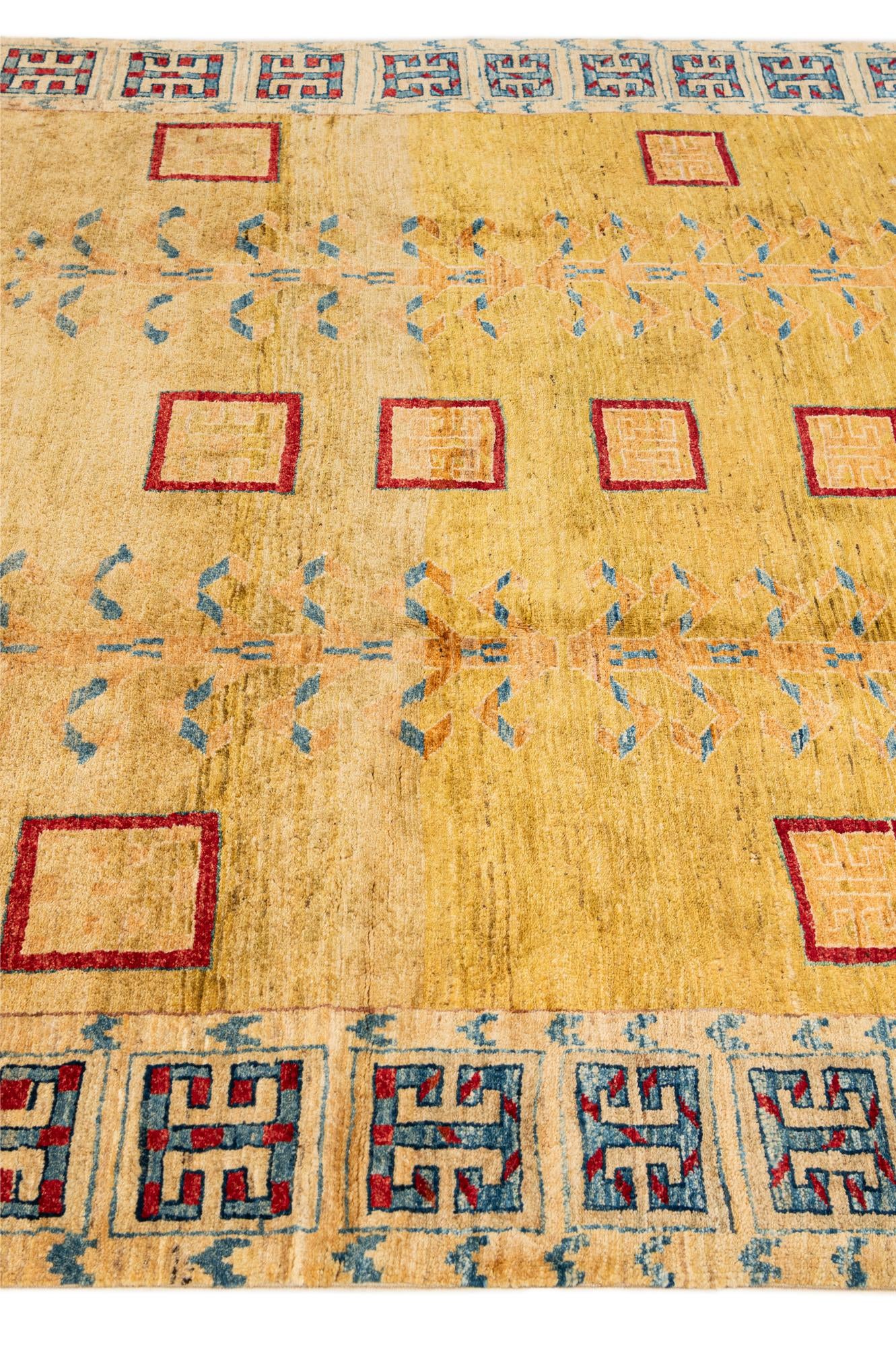 6' 5 x 7' 4 Hand Knotted Ziegler Wool Rug