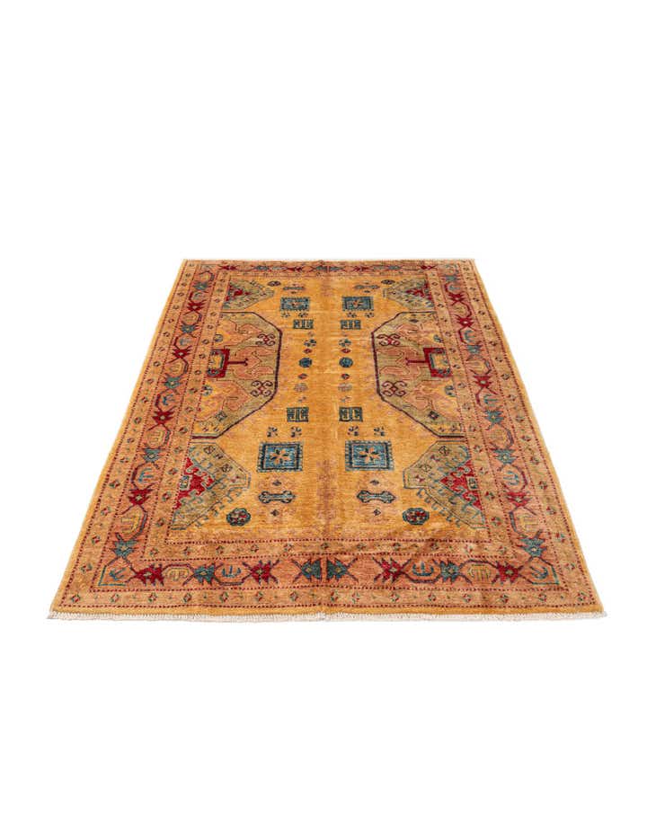 5' 1 x 7' 4 Hand Knotted Ziegler Wool Rug