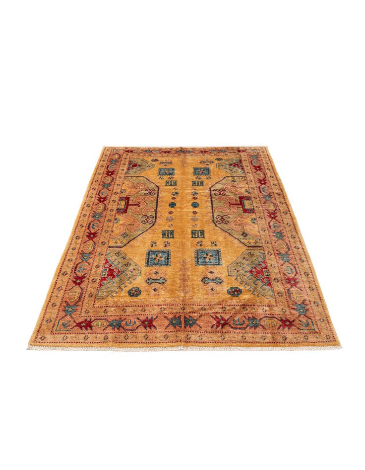 Detail image of 5' 1 x 7' 4 Hand Knotted Ziegler Wool Rug