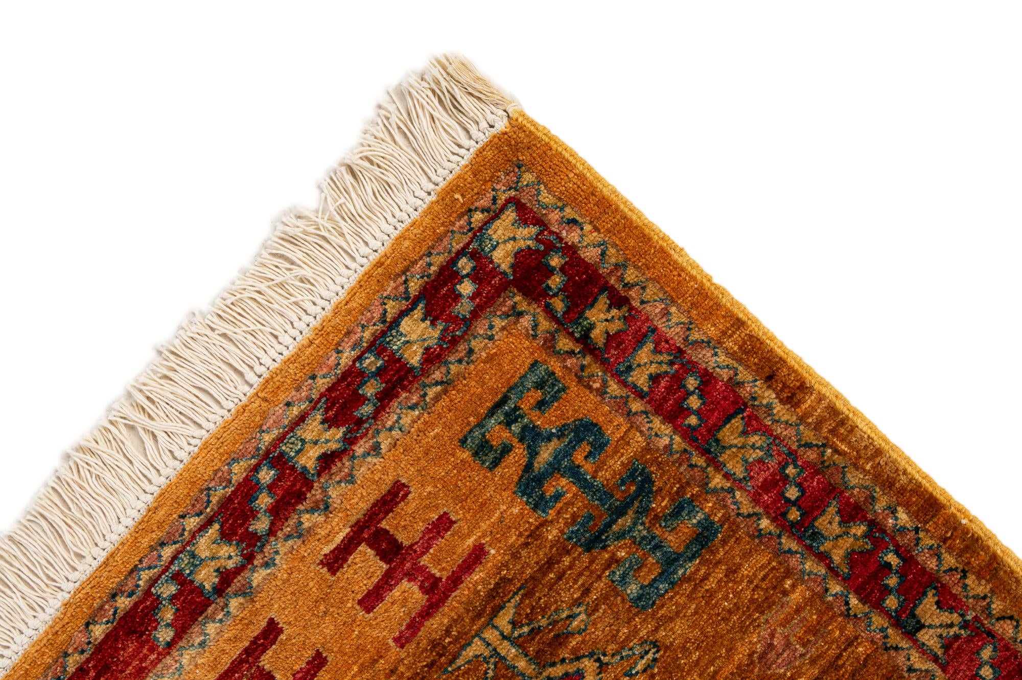 2' 5 x 3' Hand Knotted Ziegler Wool Rug