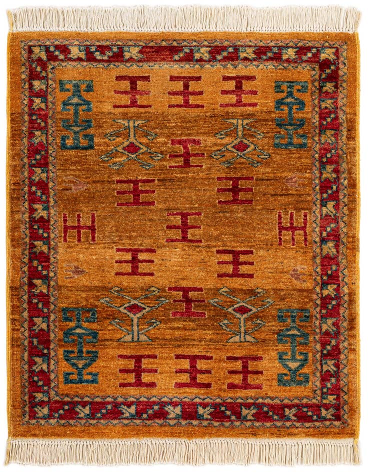 Detail image of 2' 5 x 3' Hand Knotted Ziegler Wool Rug