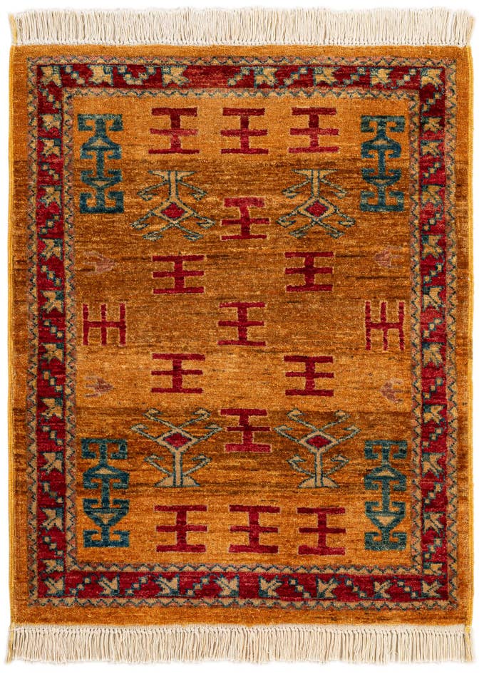 Detail image of 2' 5 x 3' Hand Knotted Ziegler Wool Rug