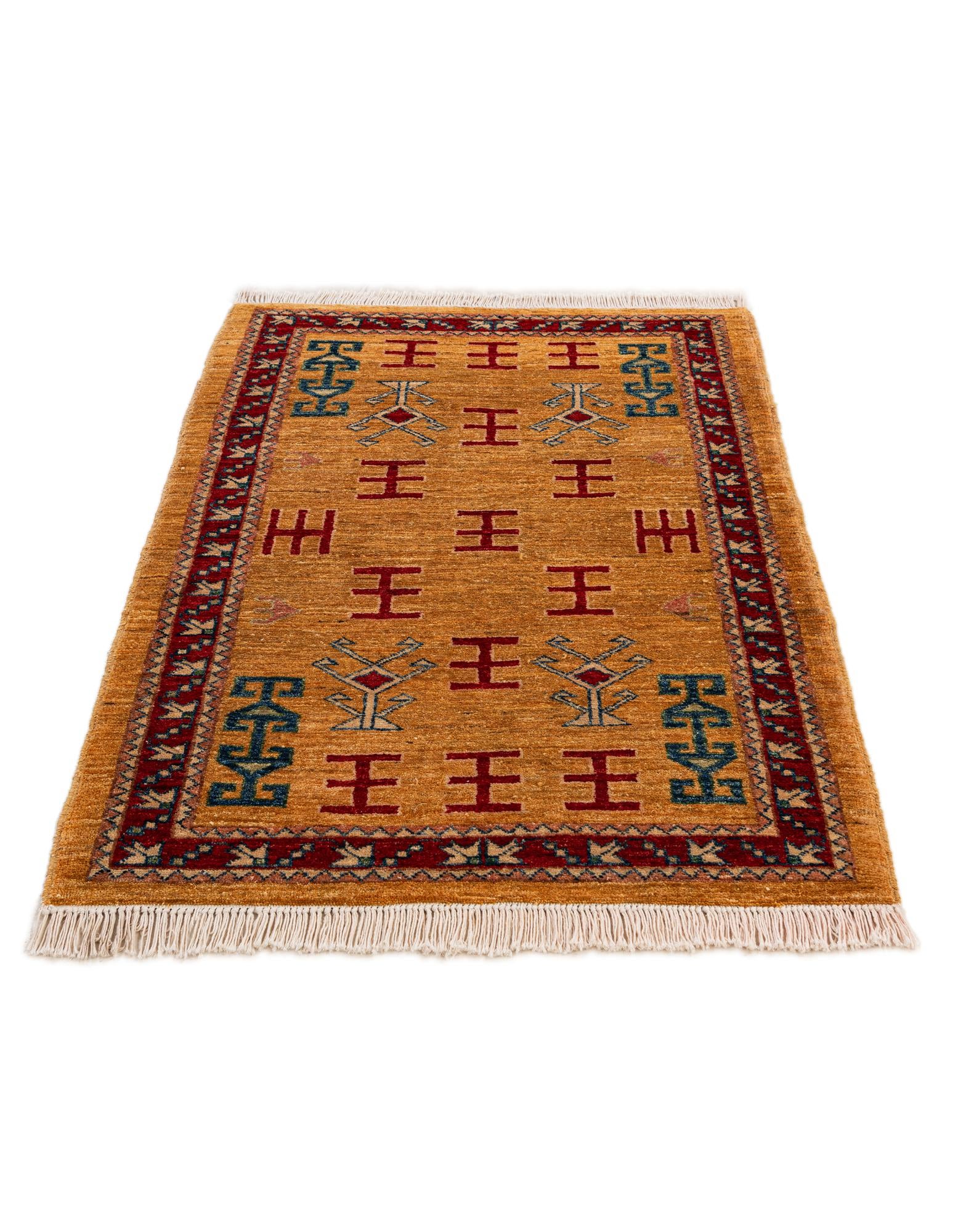 2' 7 x 4' Hand Knotted Ziegler Wool Rug