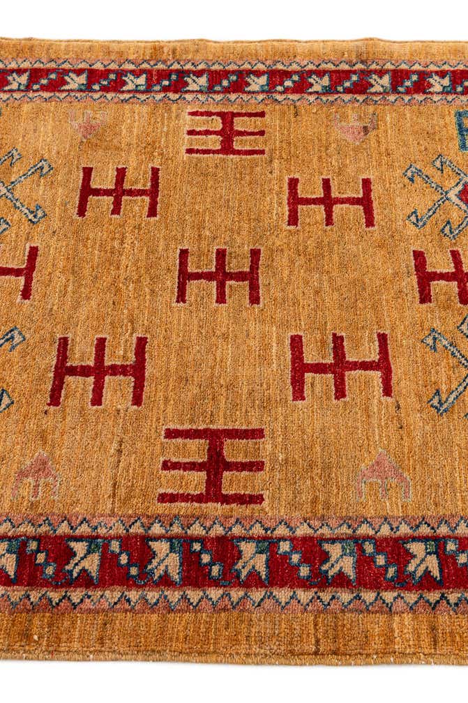 2' 7 x 4' Hand Knotted Ziegler Wool Rug