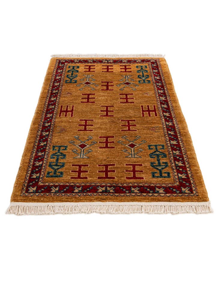 Detail image of 2' 7 x 4' 1 Hand Knotted Ziegler Wool Rug