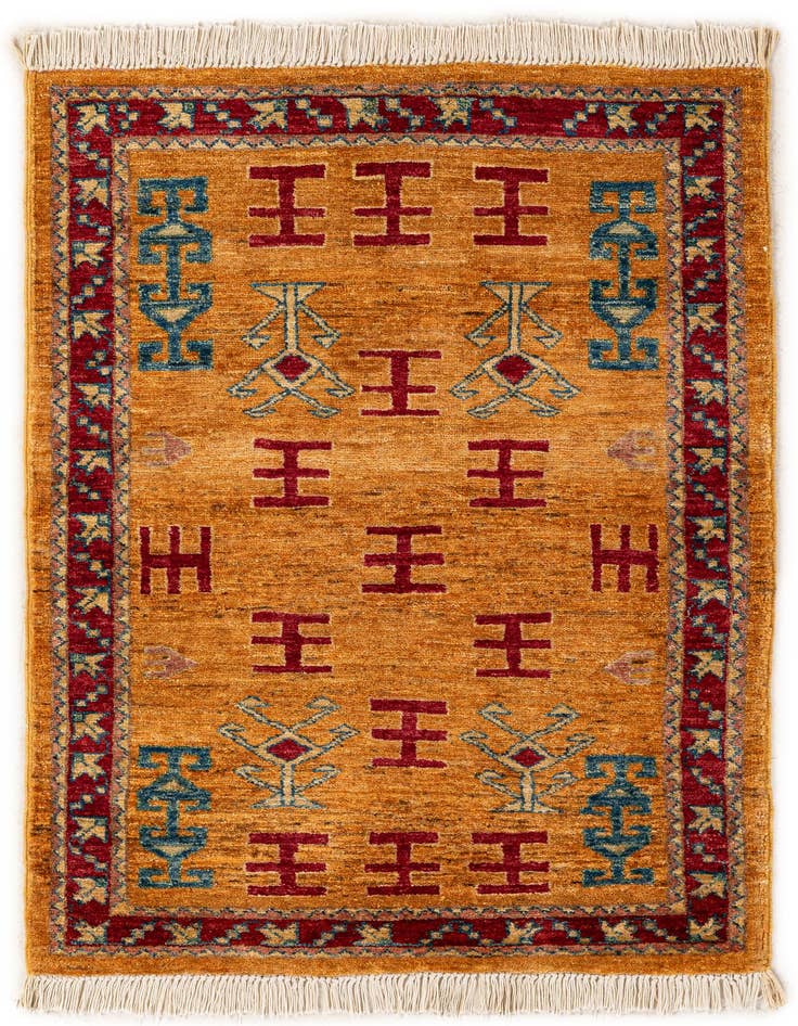 Detail image of 2' 6 x 3' 6 Hand Knotted Ziegler Wool Rug