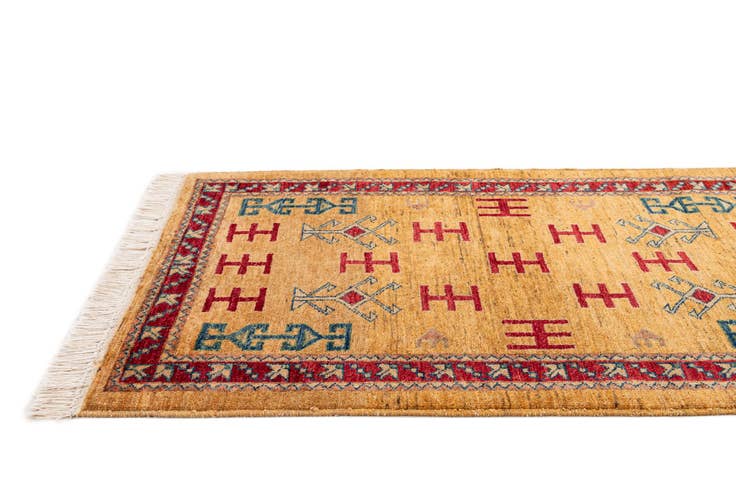 Detail image of 2' 8 x 4' 2 Hand Knotted Ziegler Wool Rug
