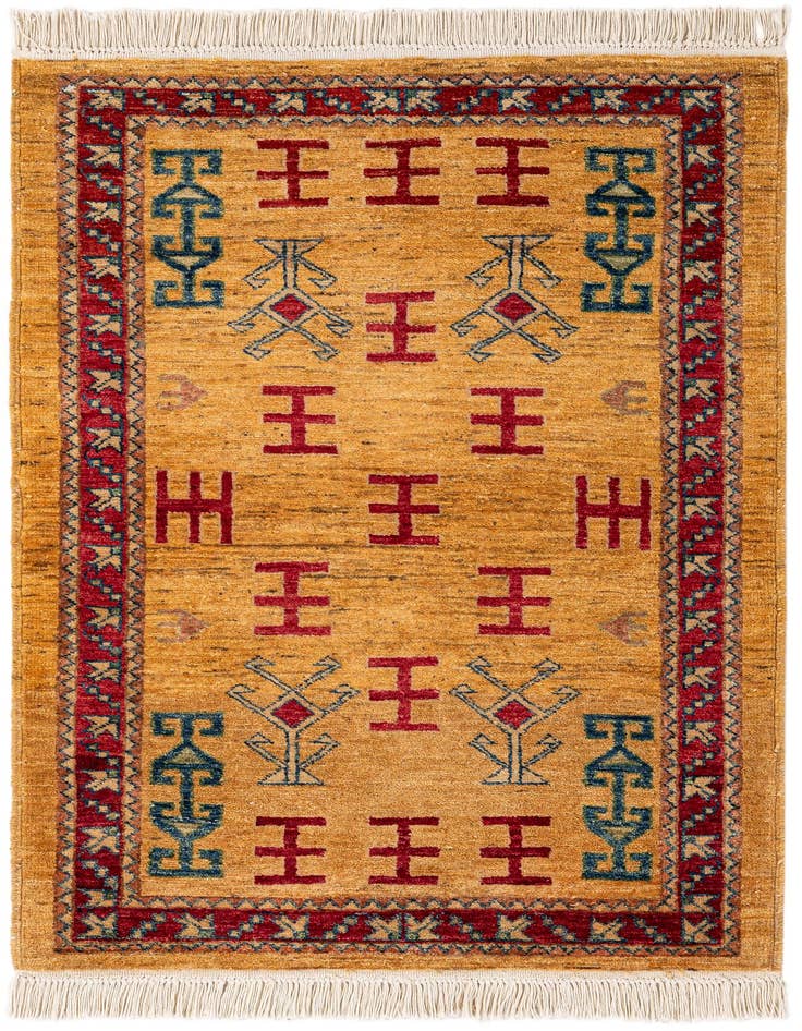Detail image of 2' 8 x 4' 2 Hand Knotted Ziegler Wool Rug