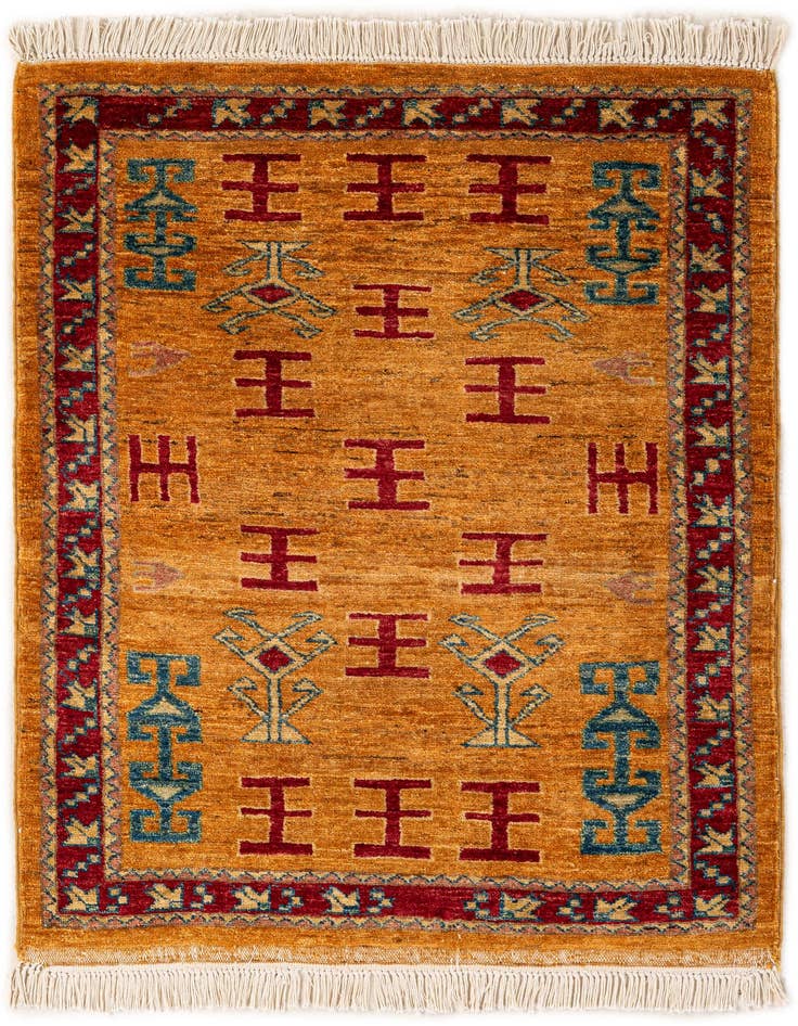 Detail image of 2' 8 x 3' 6 Hand Knotted Ziegler Wool Rug