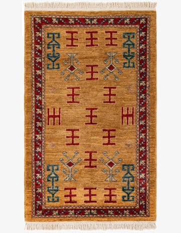 2' 7 x 4' 1 Hand Knotted Ziegler Wool Rug