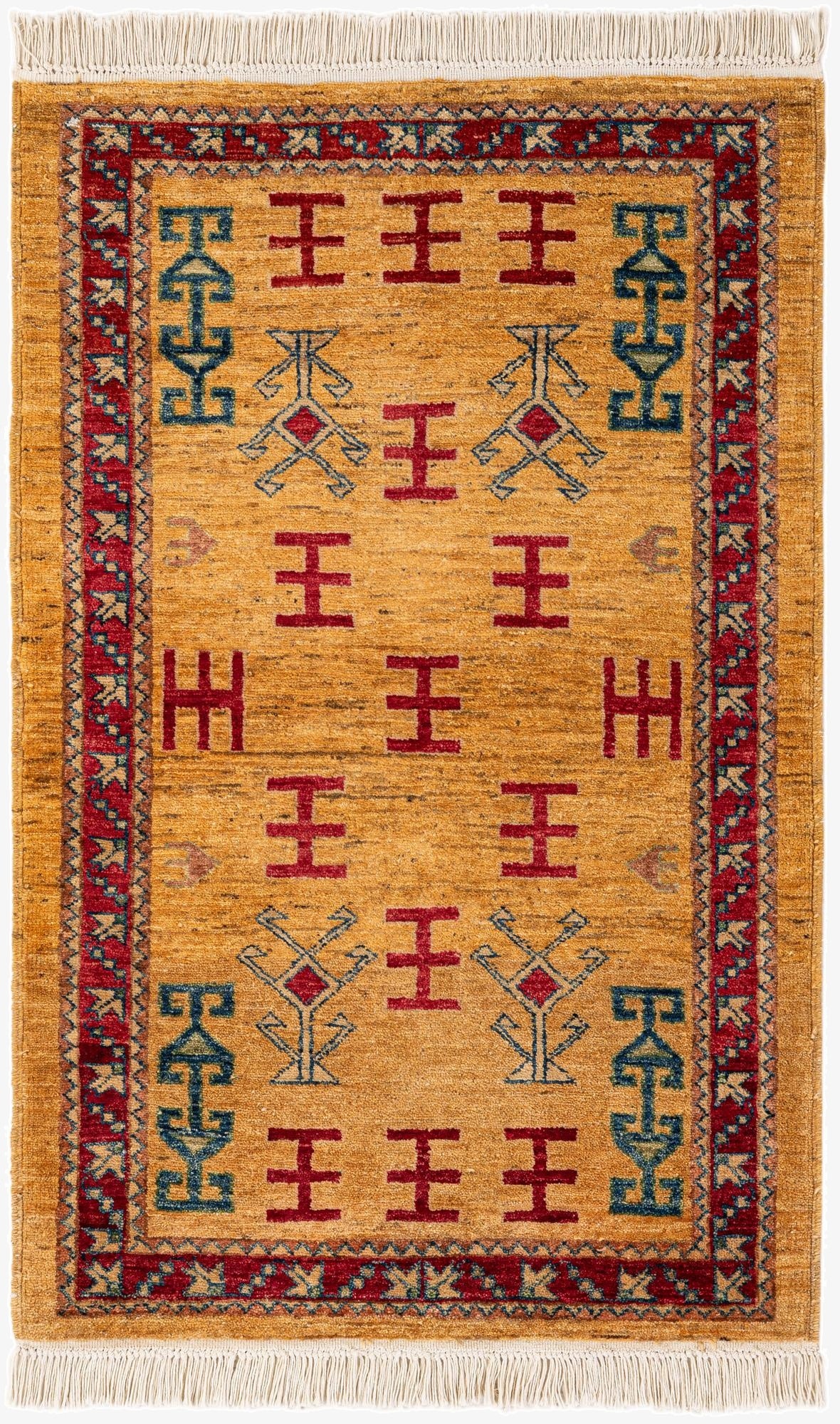 2' 8 x 4' 2  Hand Knotted Ziegler Wool Rug