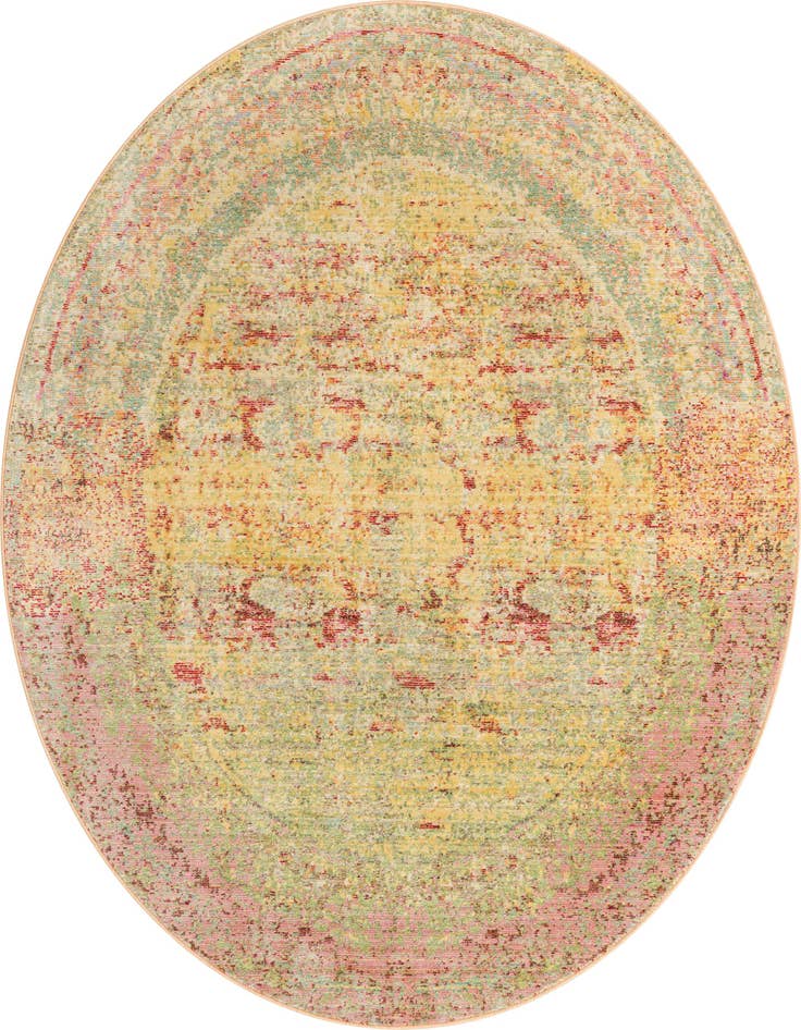 Detail image of 6' x 6' Aqua Round Rug