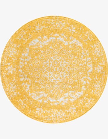 Yellow Arlington Round Rug