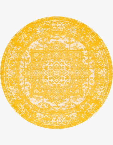 Yellow Arlington Round Rug