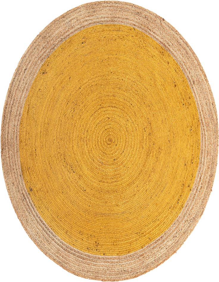 Detail image of 8' x 8'  Hand Braided Jute Round Rug