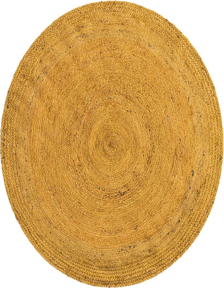 Detail image of 5' 1 x 5' 1  Hand Braided Jute Round Rug