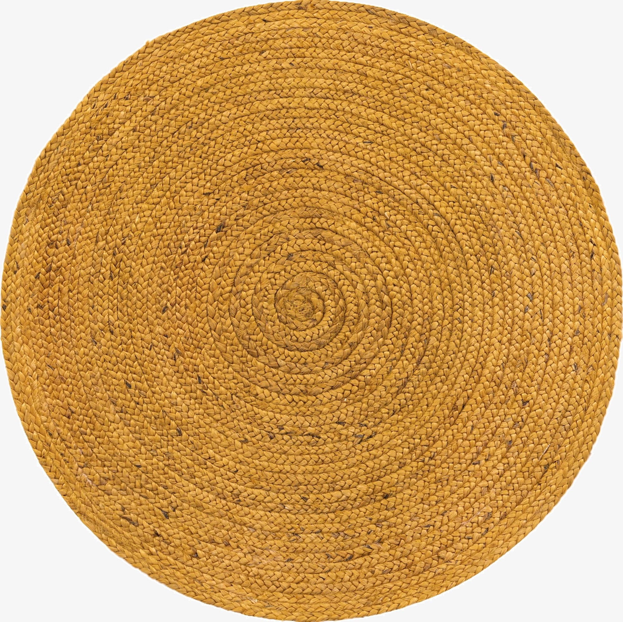 3' 3 x 3' 3  Hand Braided Jute Round Rug
