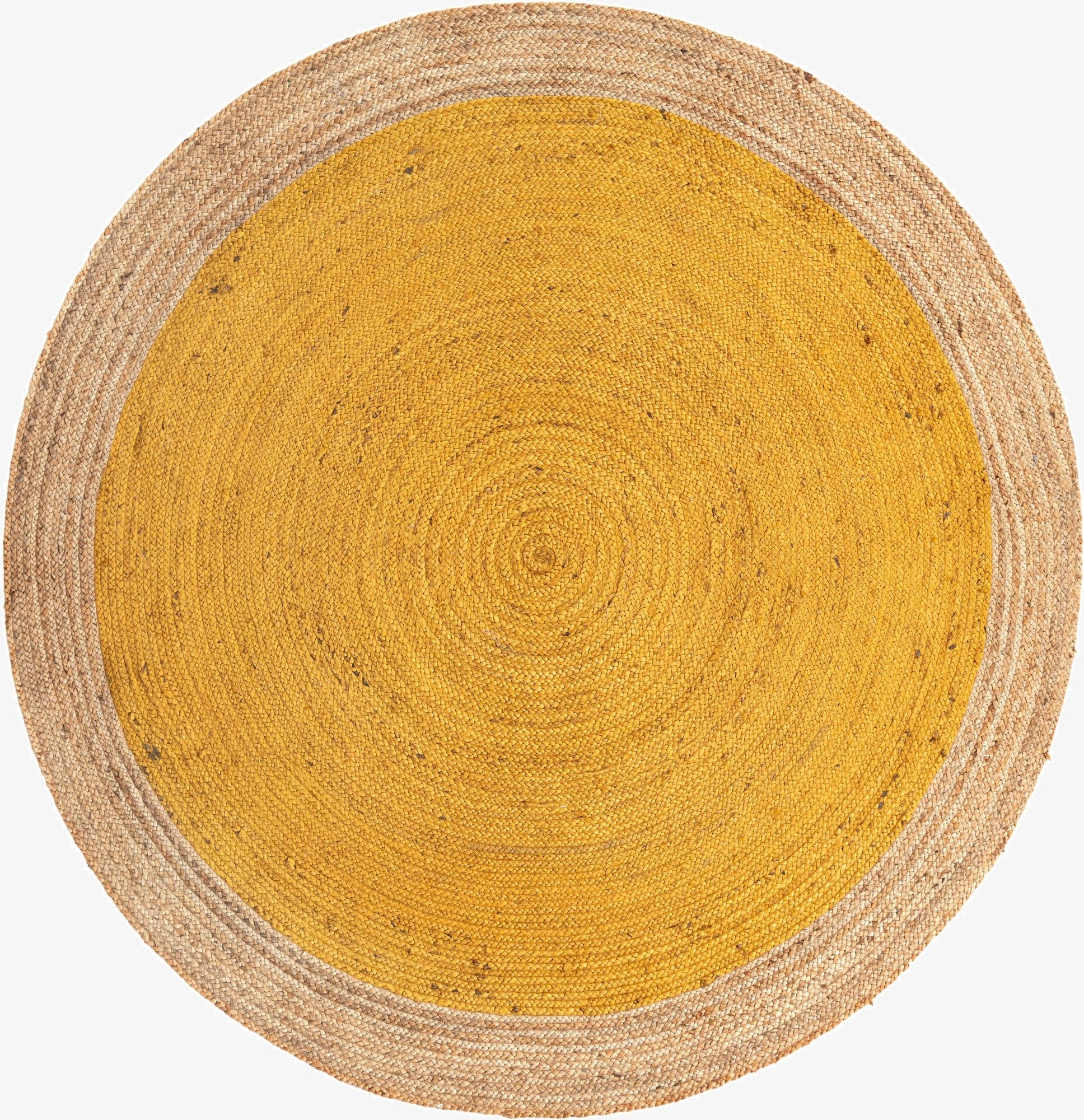 8' x 8'  Hand Braided Jute Round Rug