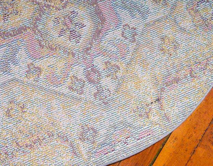 8' x 8' Washable Carnevale Round Rug